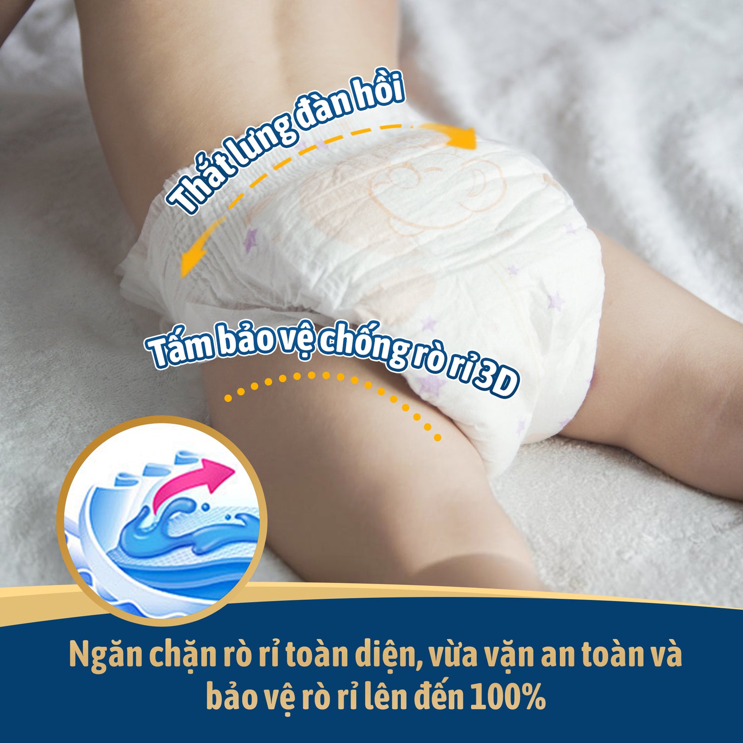 Tã dán Chuyên ban đêm Ultimate Comfort