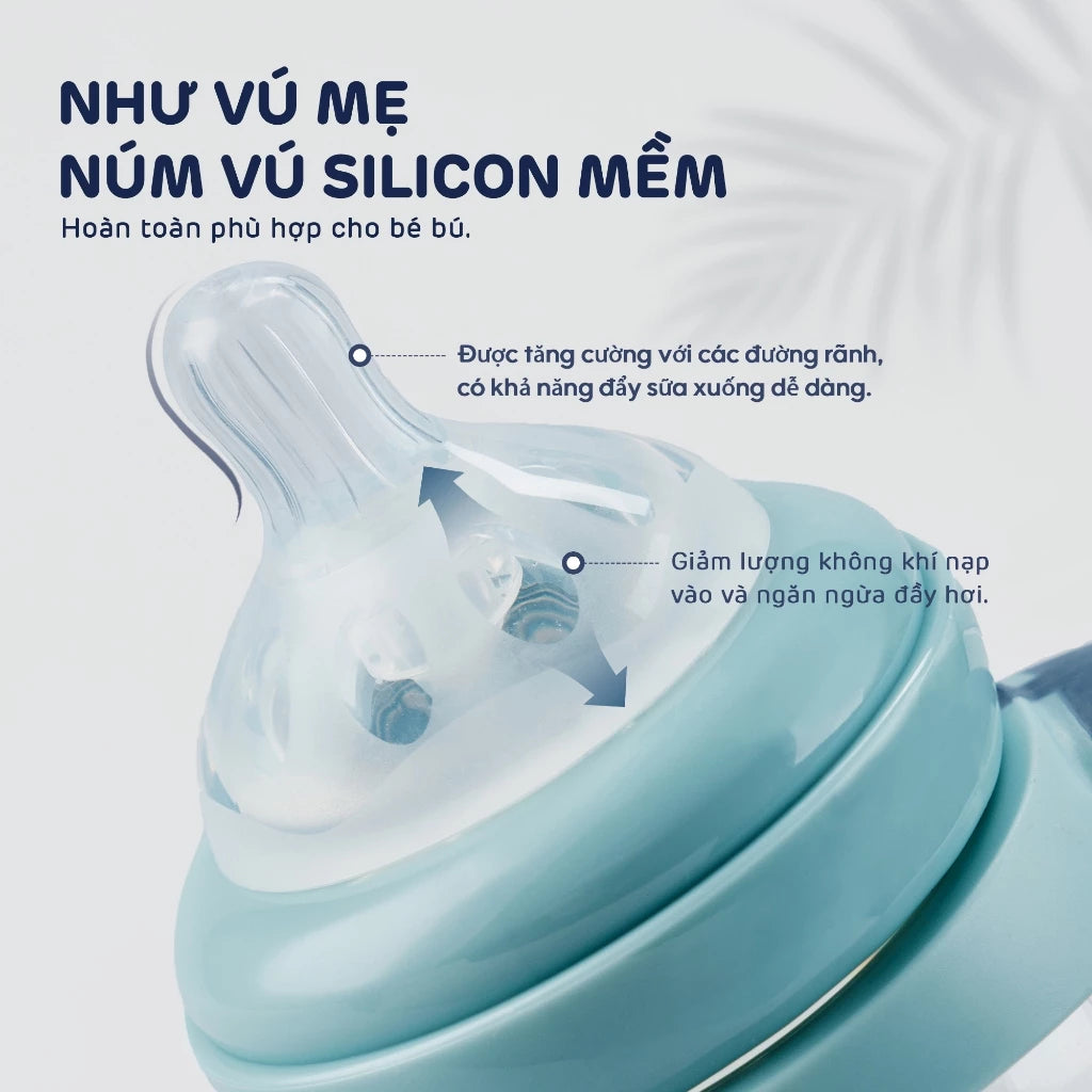 Bình sữa chống đầy hơi chịu nhiệt PPSU