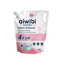 Nước Xả Vải Aiwibi Cho Quần Áo Mềm Mại, Dịu Nhẹ - Hương Hoa Hồng (1600ml)