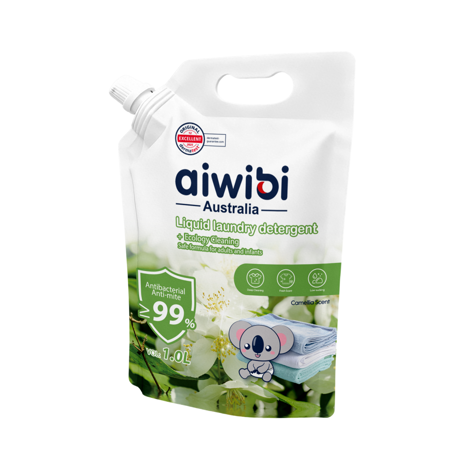 Nước Giặt Aiwibi Cho Bé Bảo Vệ Quần Áo Mềm Mại, Dịu Nhẹ - Hương Camellia