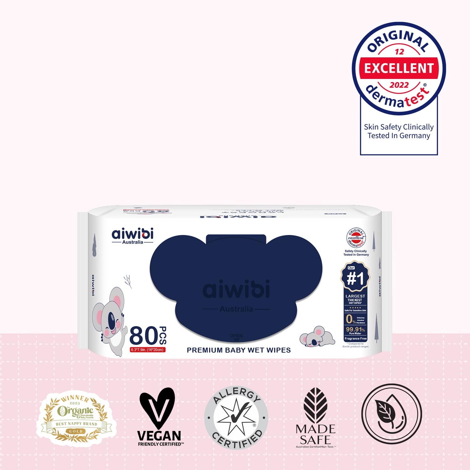 Khăn ướt Aiwibi cao cấp – dày nhất, cho bé