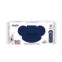 Khăn ướt cao cấp cho bé, dày nhất trong các dòng khăn ướt của Aiwibi