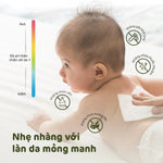 Khăn lau Aiwibi dùng cho trẻ sơ sinh từ 0 tháng, làm sạch nhẹ nhàng vùng mặt và mông