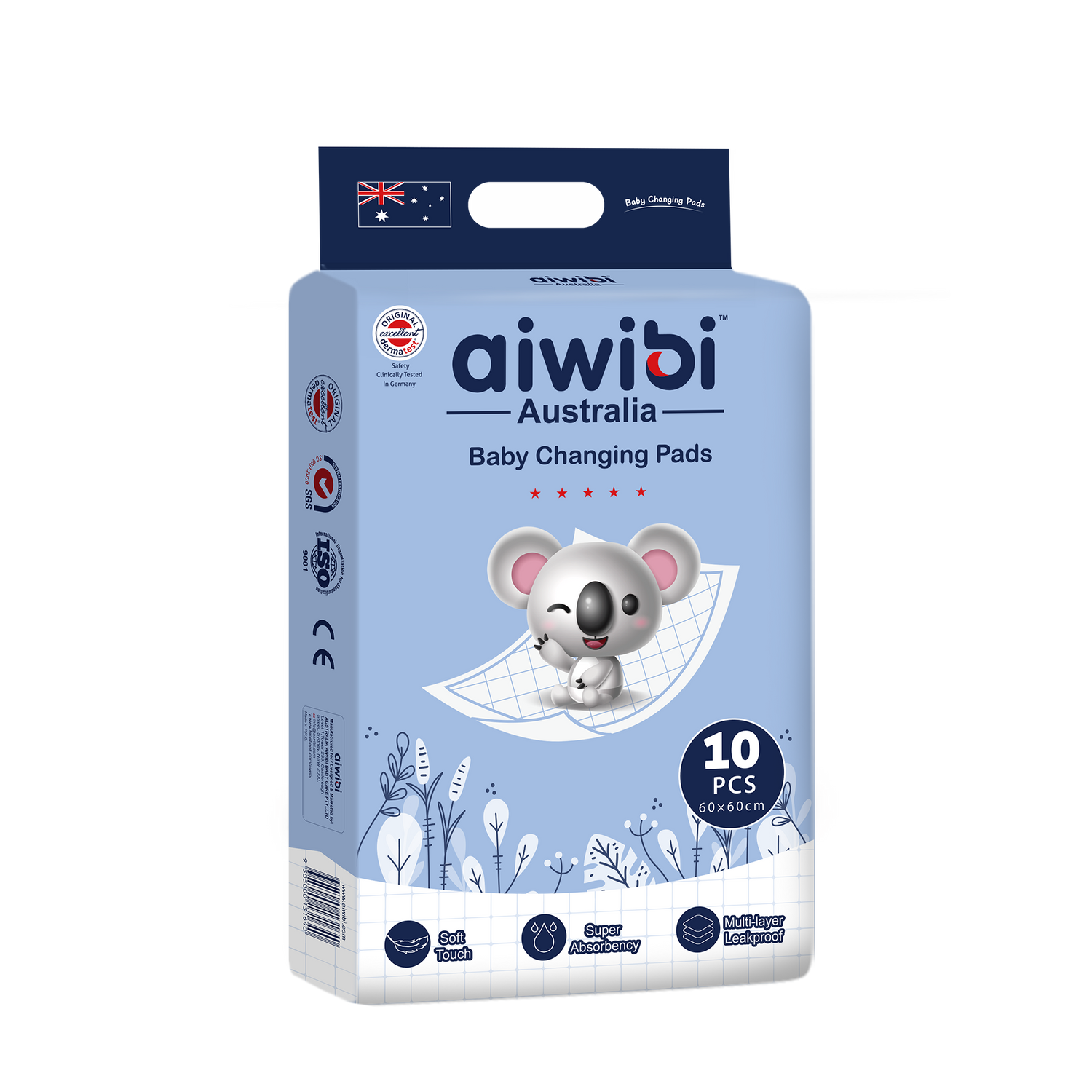 Tấm lót vệ sinh Aiwibi đóng gói tiện lợi.