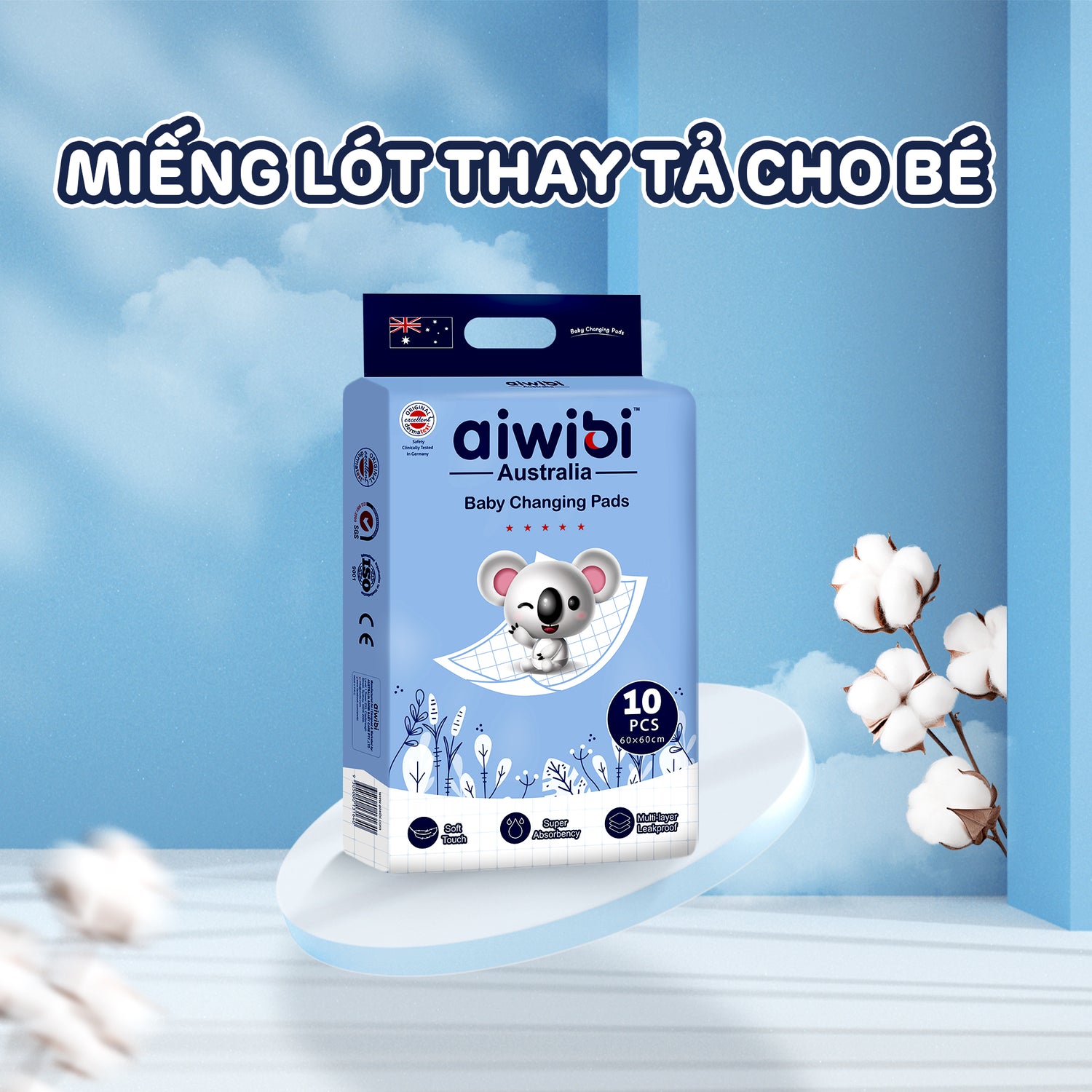 Thiết kế siêu nhẹ, gấp gọn dễ dàng, phù hợp cho balo mẹ và bé.