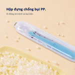 Bộ thìa ăn dặm silicon Aiwibi đựng trong hộp bảo quản chống bụi, đảm bảo vệ sinh tối ưu cho bé.